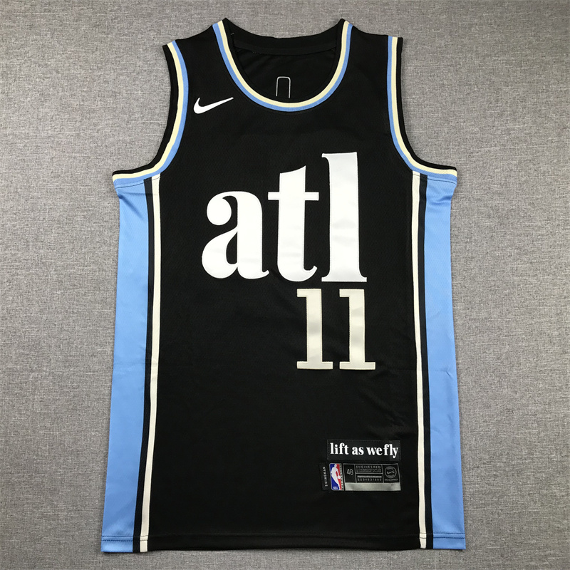 Men Atlanta Hawks #11 Trae Young Black Nike City Edition 2025 NBA Jersey->atlanta hawks->NBA Jersey